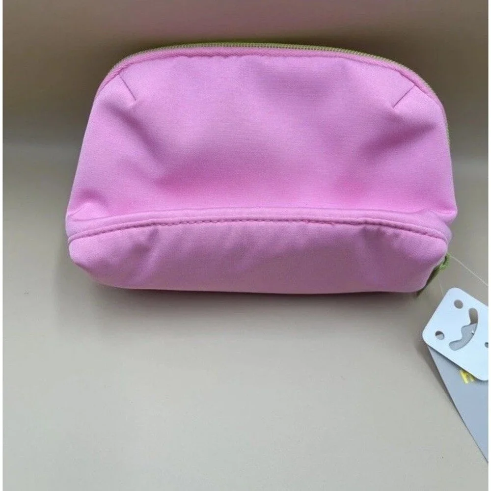 HEYDAY Tech Pouch | Pink Word Embroidery: Solid Design Accessory Case | NEW